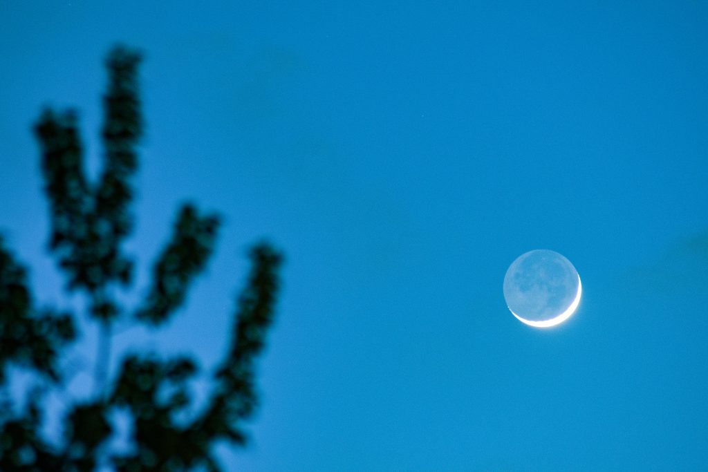 Luna con luce cinerea