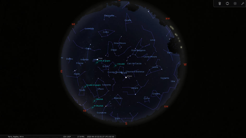 Costellazioni Stellarium