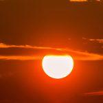 Sole al tramonto