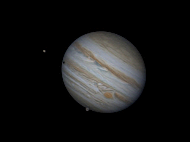 Giove,è visibile la Grande Macchia Rossa. Foto di Alberto Civiello