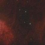 Nebulosa Fiamma e Nebulosa Girini nell’Auriga foto di Michele Bernardo