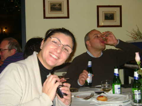 Antonella...sullo sfondo Luca+birra!