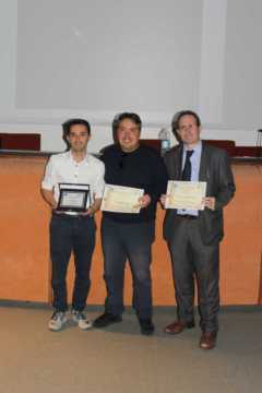Premiazione ISO 400, categoria Profondo Cielo - L. Morrone (vincitore), P. Ago, G. Perna