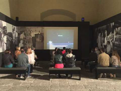 Postazione Cinema con proiezione del video sulla Luna