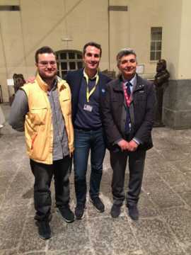 Saluti con la dirigenza del Museo_Andrea Tomacelli, Armando Lencioni ed il Direttore del Museo Oreste Orvitti