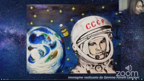 La lettera all'umanità e poesia sulla morte di Gagarin