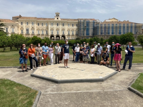 Orologio analemmatico nella Reggia di Portici