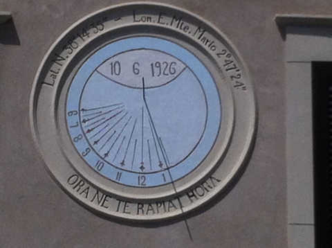 Orologio Solare a Milazzo