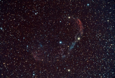 "NGC 68888 - Nebulosa Crescente", nebulosa diffusa nella zona meridionale della Costellazione del Cigno