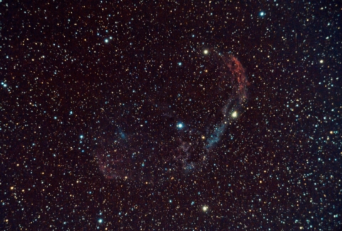 "NGC 68888 - Nebulosa Crescente", nebulosa diffusa nella zona meridionale della Costellazione del Cigno