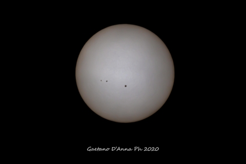 Macchie solari 2794-2795 del 27-12-2020 alle ore 13.48