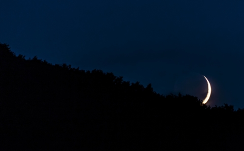 La Luna che tramonta